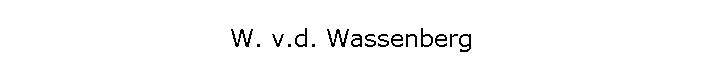 W. v.d. Wassenberg